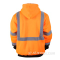 Προσαρμοσμένο λογότυπο Puffer Workwear Fleece Safety Hoodie